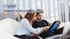  Presentation with home documents - PPT layouts with concentration - image of a concentrated young background and a sky blue colored foreground