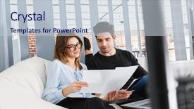  Presentation with home documents - Cool new theme with concentration - image of a concentrated young backdrop and a lemonade colored foreground