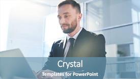  Presentation with network communication and protocol - Colorful presentation theme enhanced with concentration - young handsome businessman concentrating backdrop and a teal colored foreground