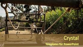 Presentation with rope - Slide set featuring concentration camp - young military soldiers practising rope background and a tawny brown colored foreground