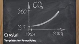  Presentation with hawaii - Beautiful PPT theme featuring concentration of atmospheric carbon dioxide backdrop and a dark gray colored foreground