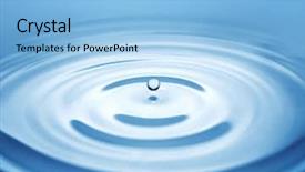  Presentation with third - Cool new presentation with concentric circles - drop of water third phase backdrop and a  colored foreground