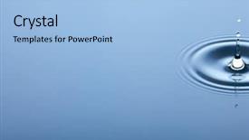  Presentation with solar energy water - Amazing presentation theme having concentric circles forming in still backdrop and a light blue colored foreground