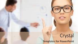  Presentation with vision - Slide deck with concept - attractive student or teacher background and a  colored foreground