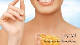  Presentation with healthcare - Slide deck with le pont de normandie normandy background and a lemonade colored foreground