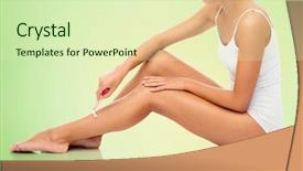  Presentation with green beauty - PPT layouts with  background and a  colored foreground