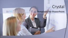  Presentation with education - Slides enhanced with concept - business team with flip background and a  colored foreground