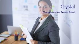  Presentation with education - Slides enhanced with concept - business team with flip background and a  colored foreground