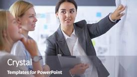  Presentation with education - Theme with concept - business team with flip background and a  colored foreground