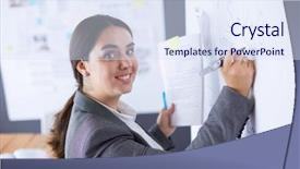  Presentation with stock market abstract business concept - Beautiful PPT theme featuring concept - business team with flip backdrop and a  colored foreground