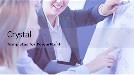  Presentation with flip book - Presentation design having concept - business team with flip background and a light blue colored foreground