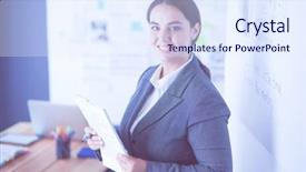  Presentation with flip book - Presentation design having concept - business team with flip background and a sky blue colored foreground