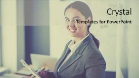  Presentation with flip book - Presentation theme with concept - business team with flip background and a soft green colored foreground