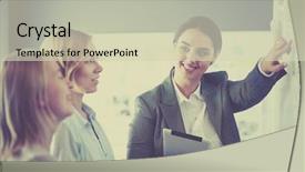  Presentation with flip book - Audience pleasing presentation theme consisting of concept - business team with flip backdrop and a soft green colored foreground