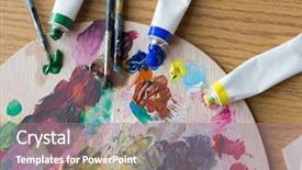  Presentation with fine art - Theme having concept - close up of acrylic background and a gray colored foreground