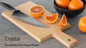  Presentation with healthy eating food photography - PPT layouts consisting of concept - close up of blood background and a coral colored foreground