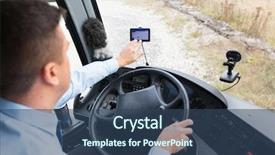  Presentation with bus transportation - Amazing PPT layouts having concept - close up of bus backdrop and a  colored foreground