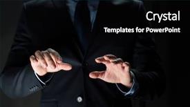 Presentation with virtual technology - Amazing PPT theme having concept - close up of businessman backdrop and a black colored foreground