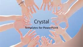  Presentation with success - PPT layouts with concept - close up of circle background and a light blue colored foreground