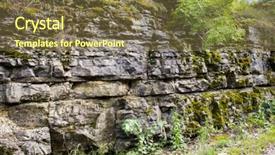  Presentation with environment - PPT theme consisting of concept - close up of flagstone background and a  colored foreground