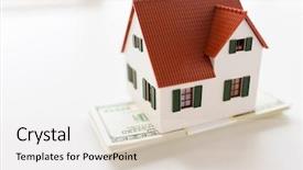  Presentation with real estate investment - PPT theme consisting of concept - close up of home background and a white colored foreground