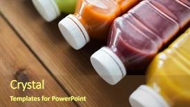  Presentation with detox - Cool new slides with concept - close up of plastic backdrop and a tawny brown colored foreground