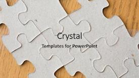  Presentation with stock market abstract business concept - Amazing PPT theme having concept - close up of puzzle backdrop and a light gray colored foreground