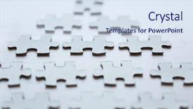  Presentation with demographic millennials business concept - Cool new slides with concept - close up of puzzle backdrop and a sky blue colored foreground