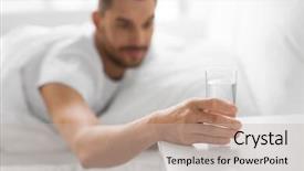  Presentation with hydration - PPT layouts with concept - close up of thirst background and a mint green colored foreground