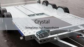  Presentation with transportation - Cool new theme with concept - close up of trailer backdrop and a light gray colored foreground