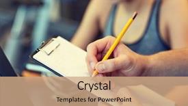  Presentation with exercise bike - Beautiful theme featuring concept - close up of trainer backdrop and a coral colored foreground