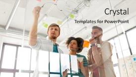  Presentation with team planning - Amazing theme having concept - creative team with scheme backdrop and a  colored foreground