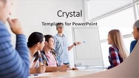  Presentation with education teamwork - PPT layouts consisting of concept - group of high school background and a light gray colored foreground