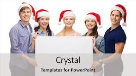  Presentation with christmas sale christmas products - Beautiful PPT layouts featuring concept - group of smiling student backdrop and a  colored foreground