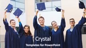  Presentation with american graduation african education - Cool new slide set with education graduation and people concept backdrop and a navy blue colored foreground