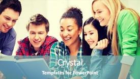  Presentation with racial group high school students - Amazing presentation theme having concept - group of students reading backdrop and a  colored foreground