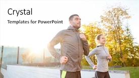  Presentation with lifestyle - Theme enhanced with concept - happy couple running upstairs background and a white colored foreground