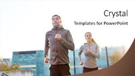  Presentation with upstairs - PPT layouts enhanced with concept - happy couple running upstairs background and a white colored foreground