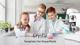  Presentation with education children technology science - PPT layouts featuring concept - happy kids with workbook background and a light gray colored foreground