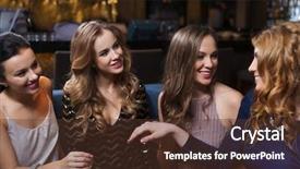  Presentation with bachelorette - Audience pleasing presentation theme consisting of diamond jewelry - celebration friends bachelorette party backdrop and a tawny brown colored foreground