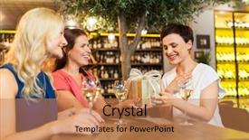  Presentation with birthday celebration - Amazing presentation having concept - happy women giving birthday backdrop and a coral colored foreground