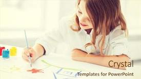  Presentation with art stem education science technology - Colorful presentation theme enhanced with sale of vegetables backdrop and a violet colored foreground