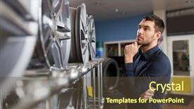  Presentation with auto repair - Beautiful presentation theme featuring alloys - business maintenance and people concept backdrop and a tawny brown colored foreground