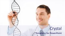  Presentation with genetic mutation - Audience pleasing PPT layouts consisting of genetic mutation - medicine health and hospital concept backdrop and a sky blue colored foreground