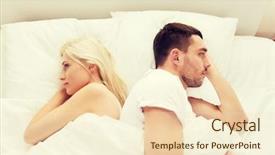  Presentation with people conflict - Presentation enhanced with love breakups - people relationship difficulties conflict background and a lemonade colored foreground