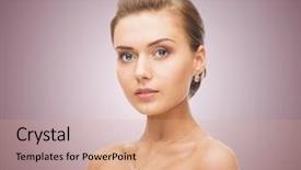  Presentation with nail salon beauty nails concept - Presentation consisting of concept - woman wearing shiny diamond background and a  colored foreground