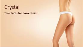  Presentation with slim body - Audience pleasing PPT theme consisting of diet dieting concept anti cellulite backdrop and a lemonade colored foreground