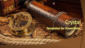  Presentation with vintage world travel - Amazing presentation design having concept background - panorama of old backdrop and a tawny brown colored foreground