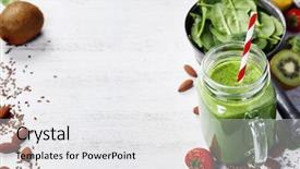  Presentation with superfoods - PPT theme featuring concept background layout with free background and a white colored foreground