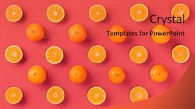  Presentation with pop art - Audience pleasing PPT layouts consisting of concept citrus in minimal style backdrop and a red colored foreground